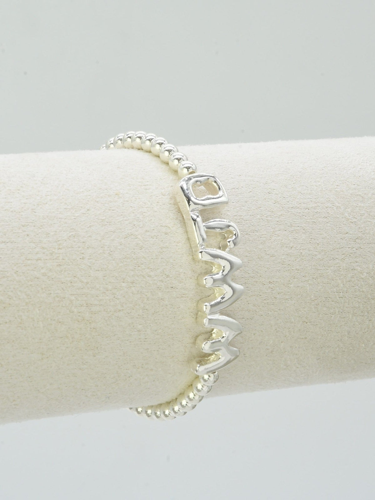 CB2304 WWJD Beaded Stretch Bracelet - MiMi Wholesale