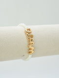 CB2309 WWJD Glass Bead Bracelet - MiMi Wholesale