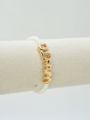 CB2309 WWJD Glass Bead Bracelet - MiMi Wholesale