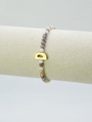 CB2315 Beaded Initial Bracelet - MiMi Wholesale