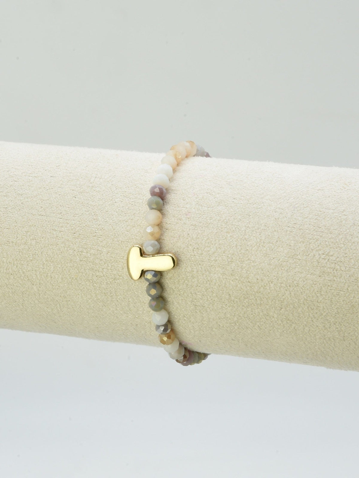 CB2315 Beaded Initial Bracelet - MiMi Wholesale