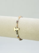 CB2315 Beaded Initial Bracelet - MiMi Wholesale