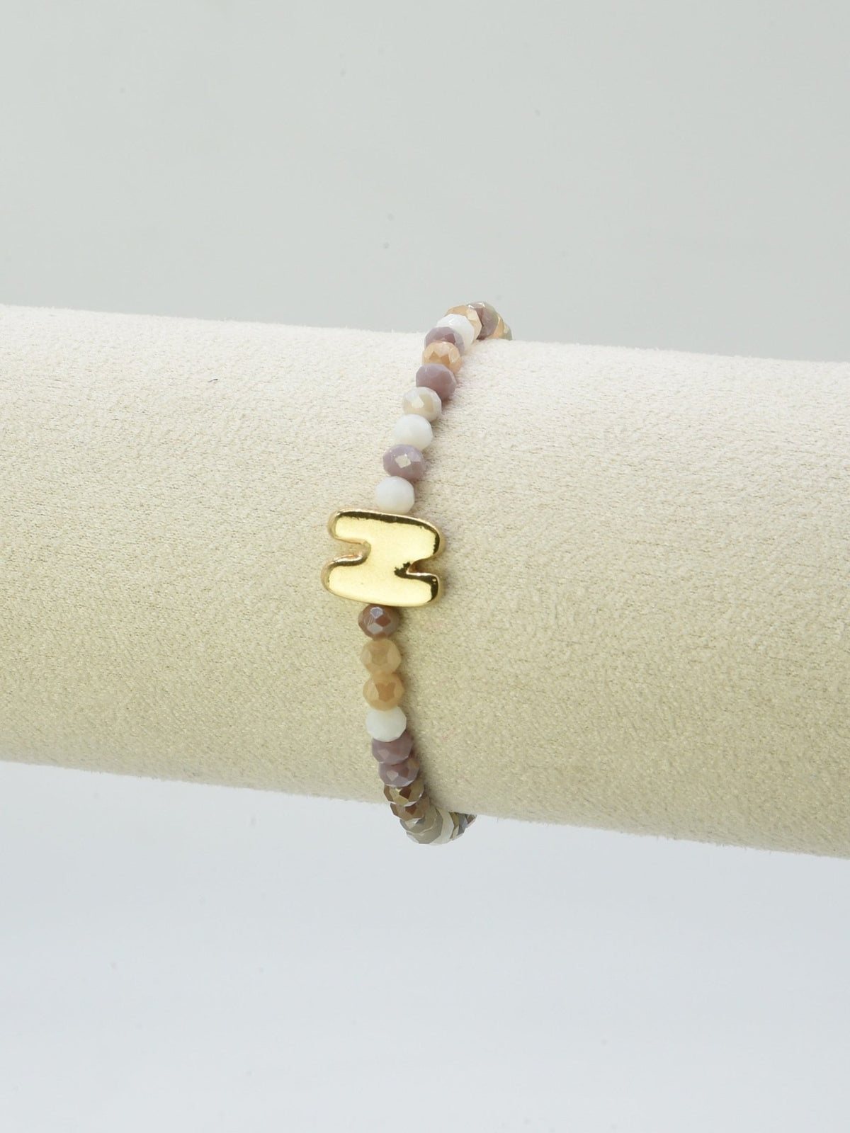 CB2315 Beaded Initial Bracelet - MiMi Wholesale