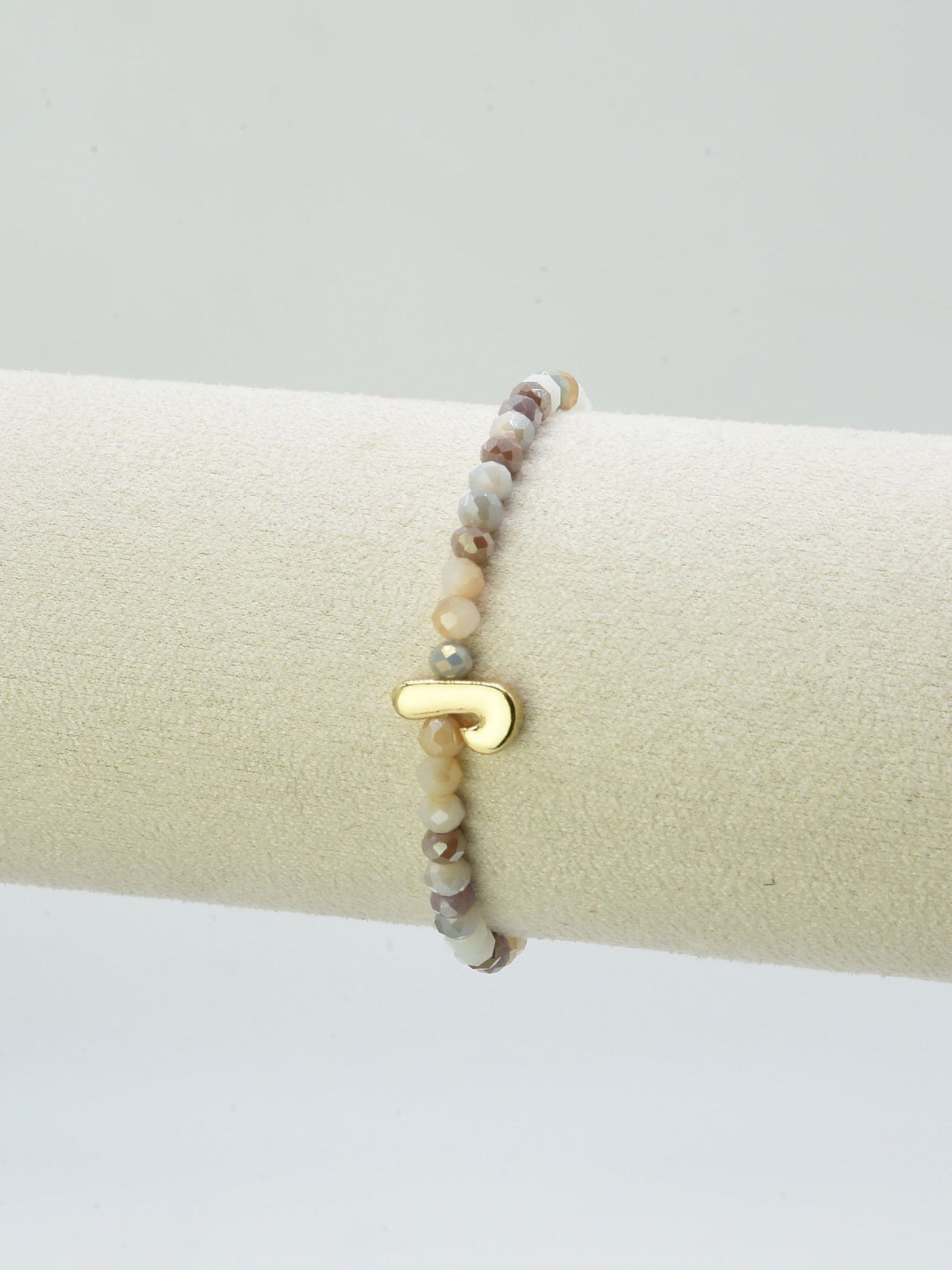 CB2315 Beaded Initial Bracelet - MiMi Wholesale