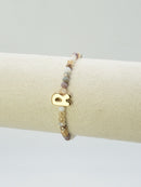 CB2315 Beaded Initial Bracelet - MiMi Wholesale