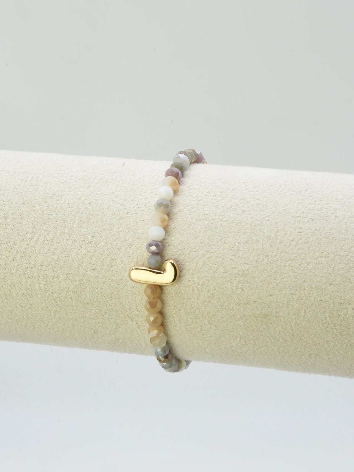 CB2315 Beaded Initial Bracelet - MiMi Wholesale
