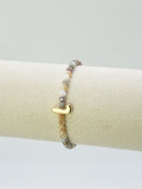 CB2315 Beaded Initial Bracelet - MiMi Wholesale