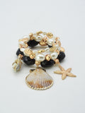 CB2328 3 Piece Sea Life Stretch Bracelet Set - MiMi Wholesale