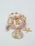CB2328 3 Piece Sea Life Stretch Bracelet Set - MiMi Wholesale