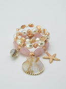 CB2328 3 Piece Sea Life Stretch Bracelet Set - MiMi Wholesale