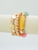 CB2331 Layna 3 Piece Stretch Bracelet - MiMi Wholesale