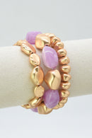 CB2332 Glory 3 Piece Stretch Bracelet Set - MiMi Wholesale