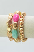 CB2332 Glory 3 Piece Stretch Bracelet Set - MiMi Wholesale