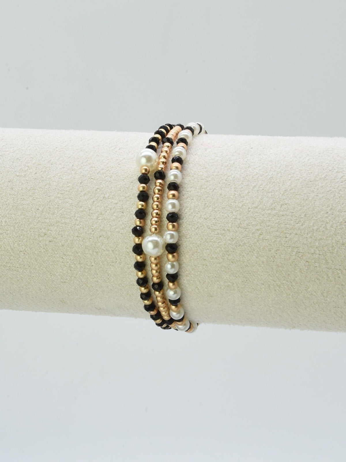 CB2334 Kai 3 Piece Beaded Stretch Bracelet Set - MiMi Wholesale