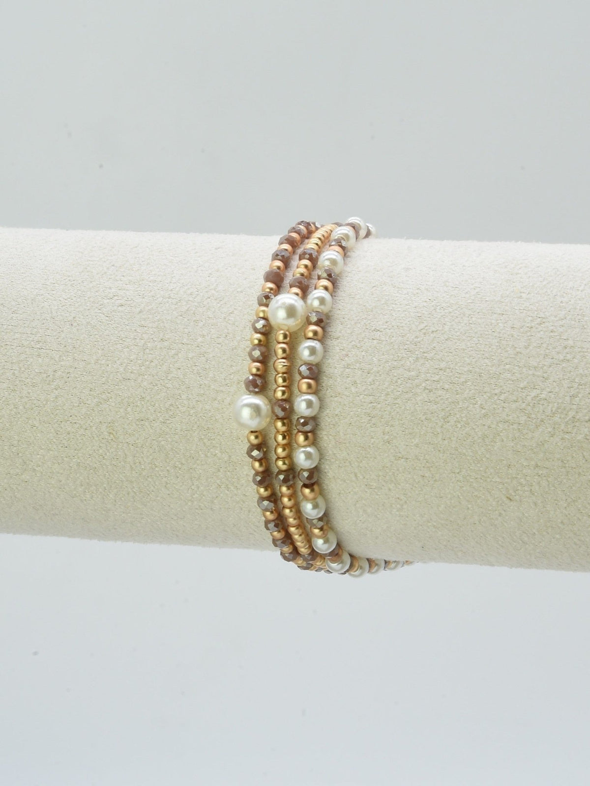 CB2334 Kai 3 Piece Beaded Stretch Bracelet Set - MiMi Wholesale