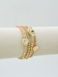 CB2336 4 Piece CCB Glass Ceramic Stretch Bracelet Set - MiMi Wholesale