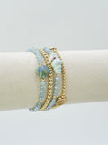CB2336 4 Piece CCB Glass Ceramic Stretch Bracelet Set - MiMi Wholesale