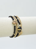 CB2336 4 Piece CCB Glass Ceramic Stretch Bracelet Set - MiMi Wholesale