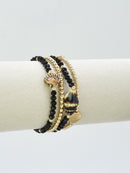 CB2336 4 Piece CCB Glass Ceramic Stretch Bracelet Set - MiMi Wholesale