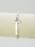 CB2350 Cross CCB Stretch Bracelet - MiMi Wholesale