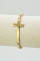 CB2350 Cross CCB Stretch Bracelet - MiMi Wholesale