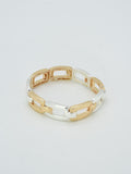 CB2351 Metal Link Stretch Bracelet - MiMi Wholesale