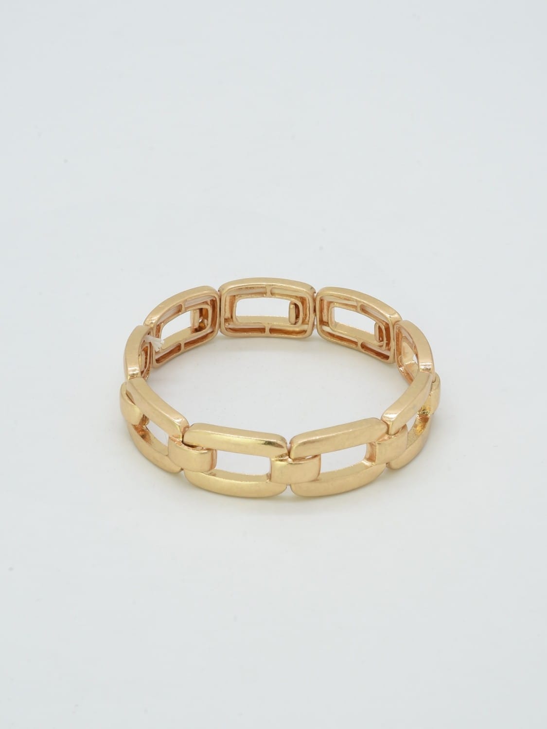 CB2351 Metal Link Stretch Bracelet - MiMi Wholesale