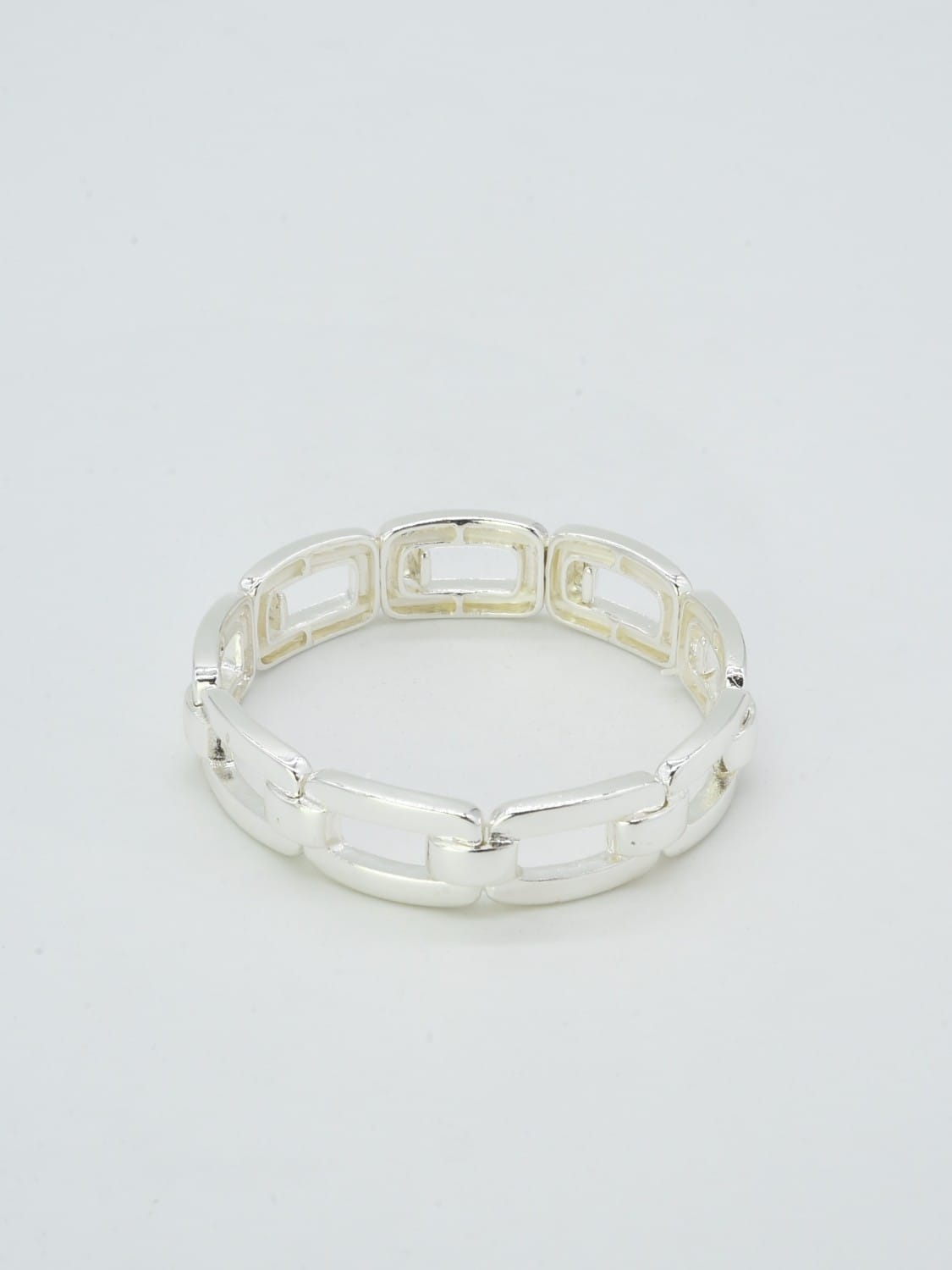 CB2351 Metal Link Stretch Bracelet - MiMi Wholesale