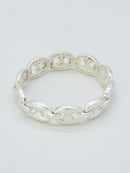 CB2352 Metal Link Stretch Bracelet - MiMi Wholesale