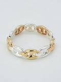 CB2352 Metal Link Stretch Bracelet - MiMi Wholesale