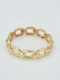 CB2353 Metal Link Stretch Bracelet - MiMi Wholesale