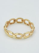 CB2353 Metal Link Stretch Bracelet - MiMi Wholesale