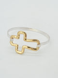 CB2355 Cross Hook Bracelet - MiMi Wholesale