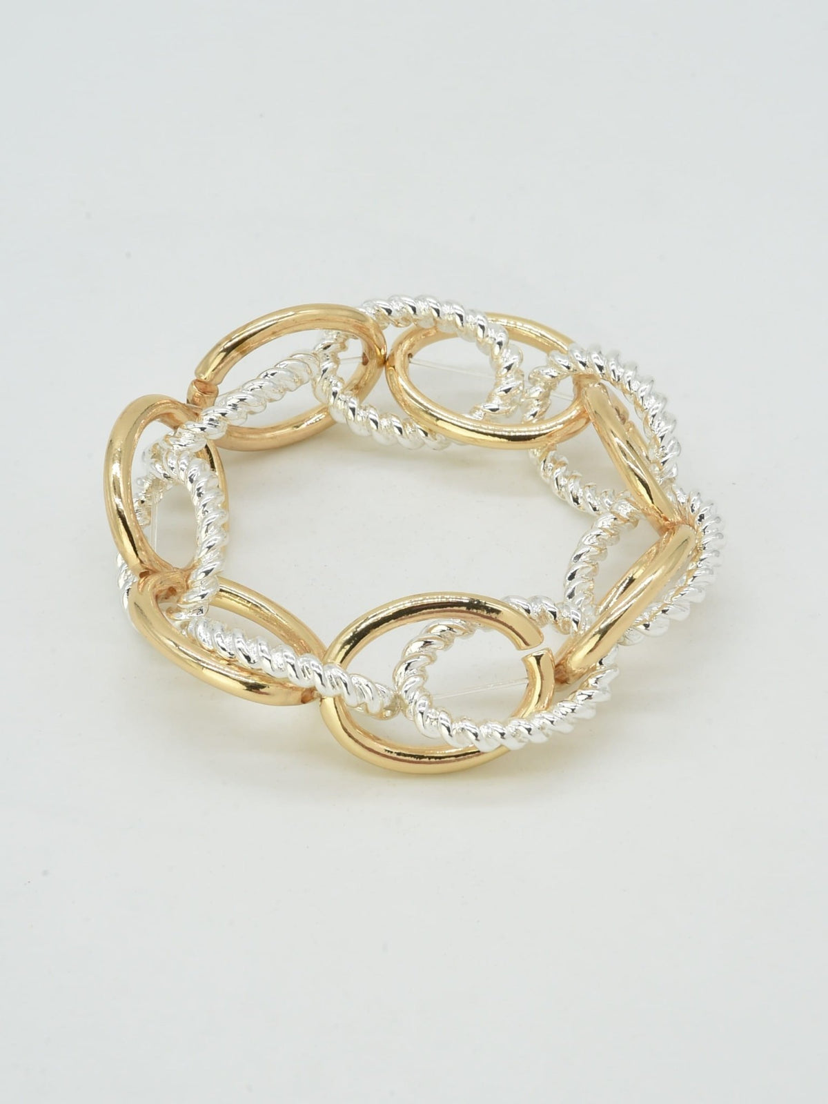 CB2359 Tether Chain Link Stretch Bracelet - MiMi Wholesale