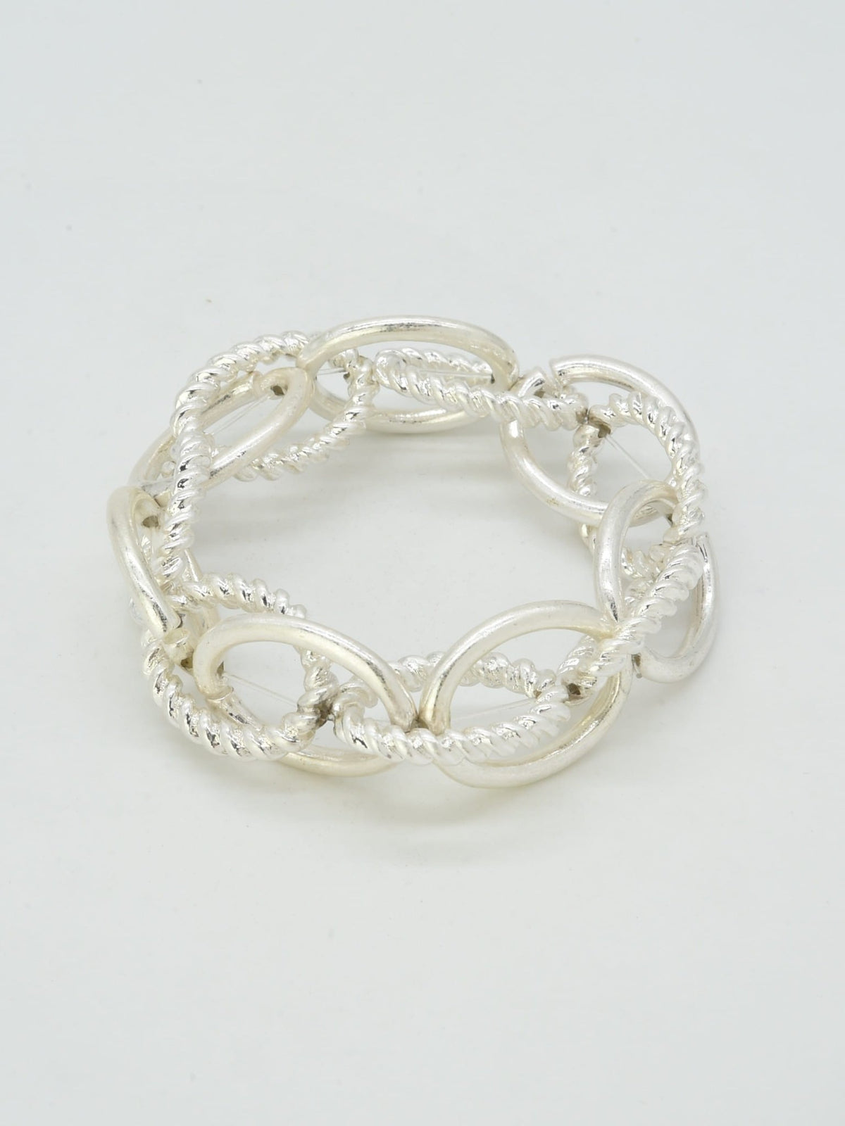 CB2359 Tether Chain Link Stretch Bracelet - MiMi Wholesale