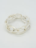 CB2359 Tether Chain Link Stretch Bracelet - MiMi Wholesale