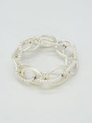 CB2359 Tether Chain Link Stretch Bracelet - MiMi Wholesale