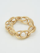 CB2359 Tether Chain Link Stretch Bracelet - MiMi Wholesale