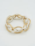 CB2359 Tether Chain Link Stretch Bracelet - MiMi Wholesale