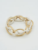 CB2359 Tether Chain Link Stretch Bracelet - MiMi Wholesale
