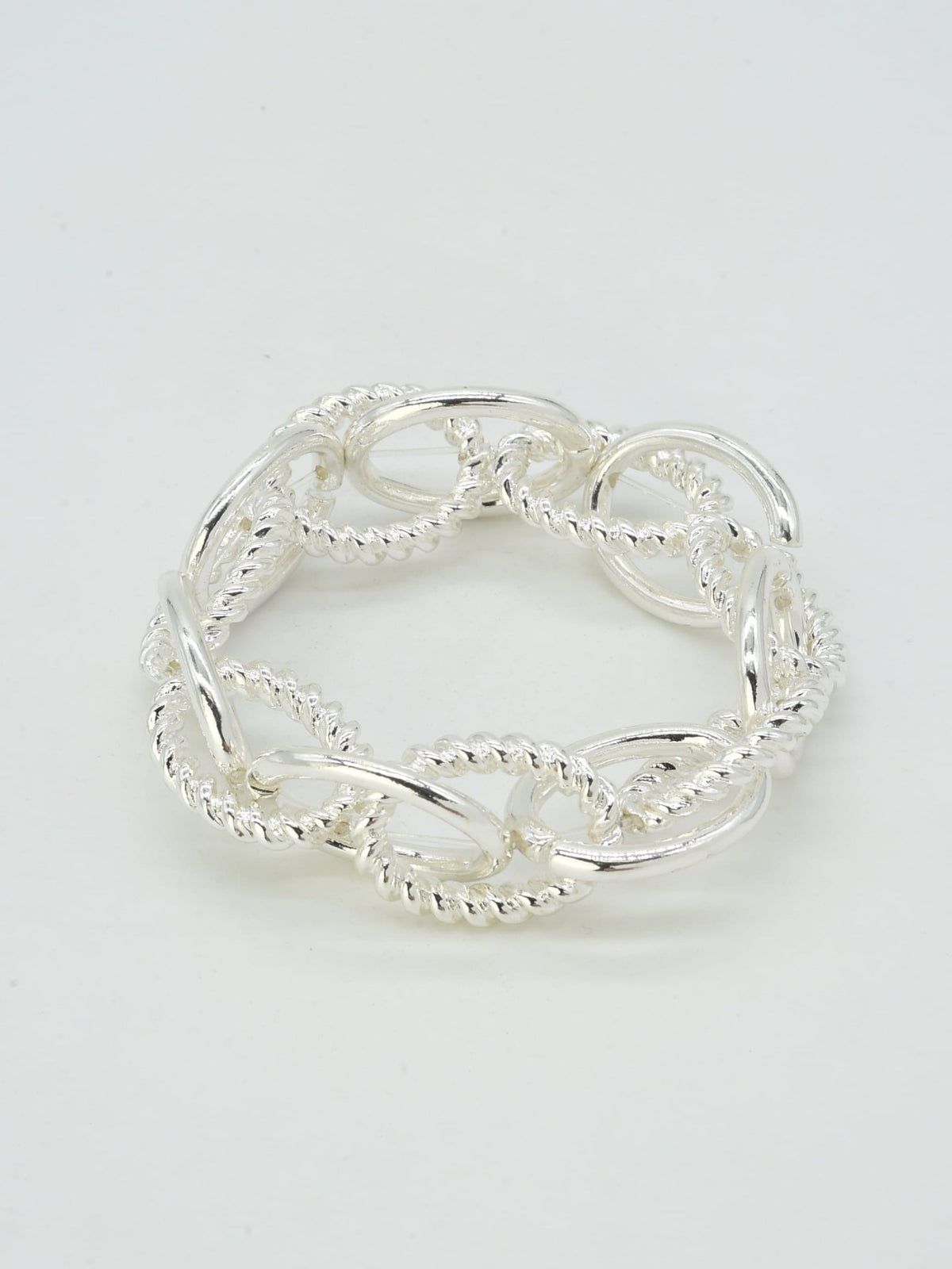 CB2359 Tether Chain Link Stretch Bracelet - MiMi Wholesale