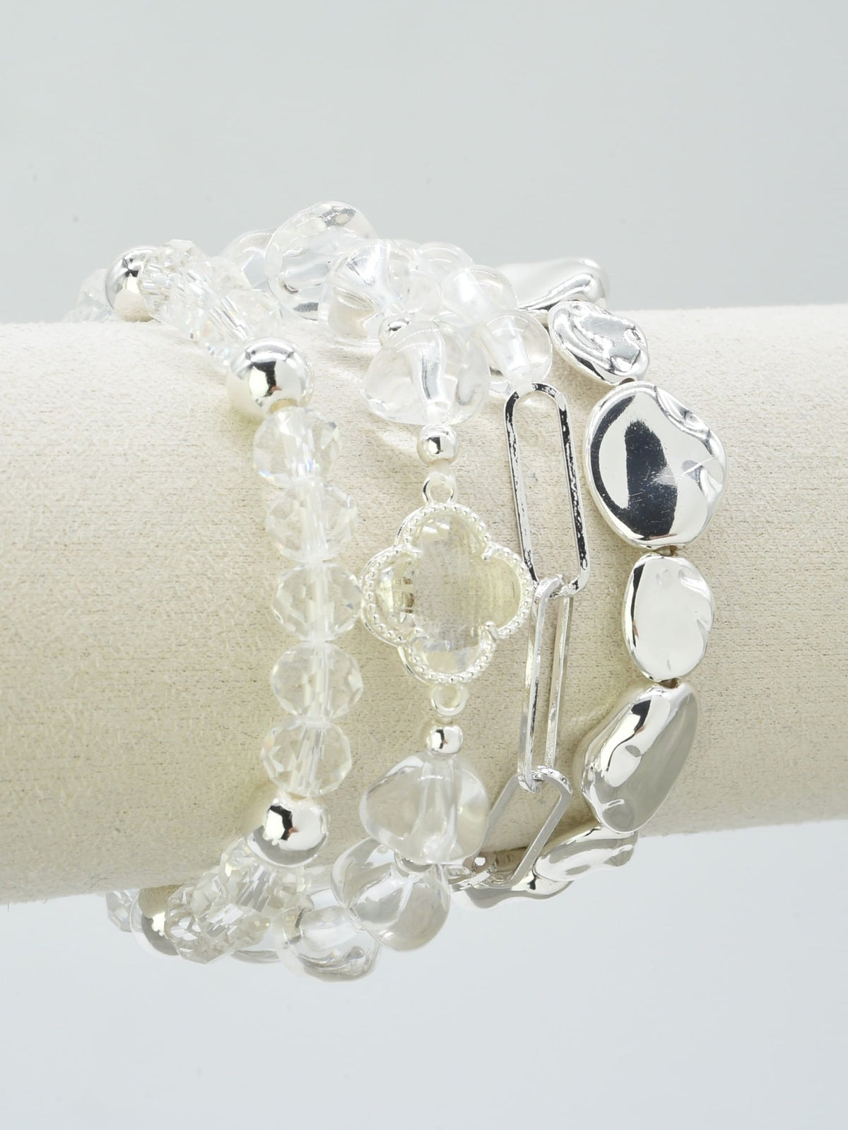 CB2367 4 PCS CCB, and Glass Bracelet - MiMi Wholesale