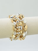 CB2369 4 Piece Organic Shape CCB Stretch Bracelet Set - MiMi Wholesale