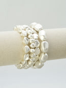 CB2369 4 Piece Organic Shape CCB Stretch Bracelet Set - MiMi Wholesale