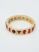CB2388 Chicklet Stretch Bracelet - MiMi Wholesale