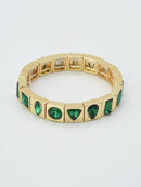 CB2388 Chicklet Stretch Bracelet - MiMi Wholesale