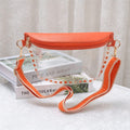 CB701 Lorna Clear Gameday Studded Crossbody Bag - MiMi Wholesale