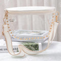 CB701 Lorna Clear Gameday Studded Crossbody Bag - MiMi Wholesale