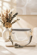 CB701 Lorna Clear Gameday Studded Crossbody Bag - MiMi Wholesale