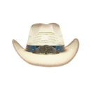 CBC0013 American Flag Tea Stain Cowboy Hat - MiMi Wholesale